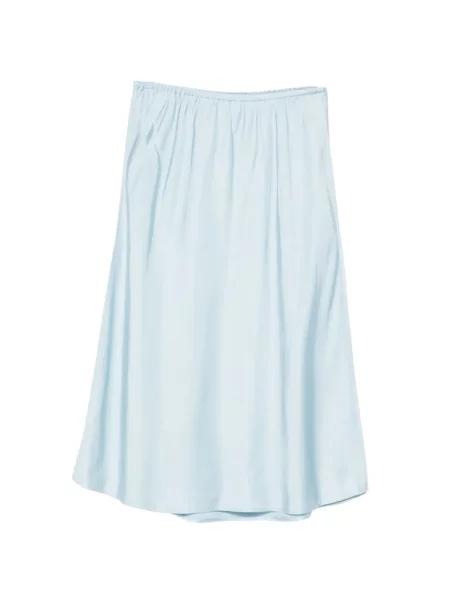 Fustă midi Vince până la genunchi albastru