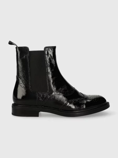 Кожени боти челси Vagabond Shoemakers AMINA с равна подметка черно