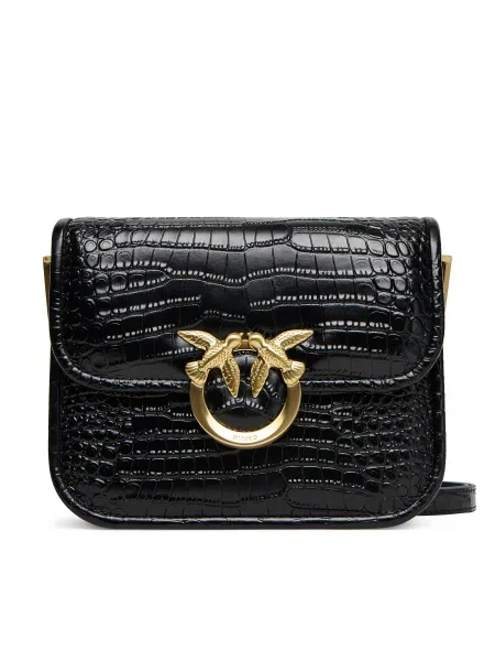Geanta de piele Pinko negru