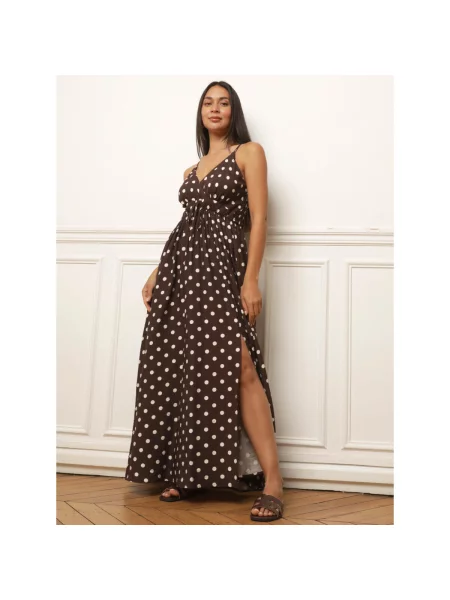 Haljina La Modeuse smeđa