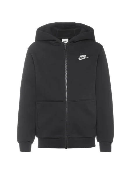 Nike Sportswear Hanorac CLUB FLEECE negru alb