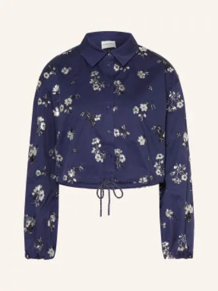 Claudie Pierlot Bluzka Koszulowa Z Cekinami blau czarna