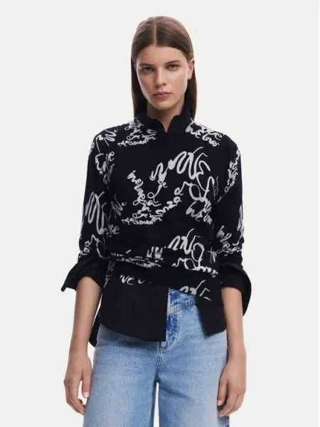 Desigual Pulover negru