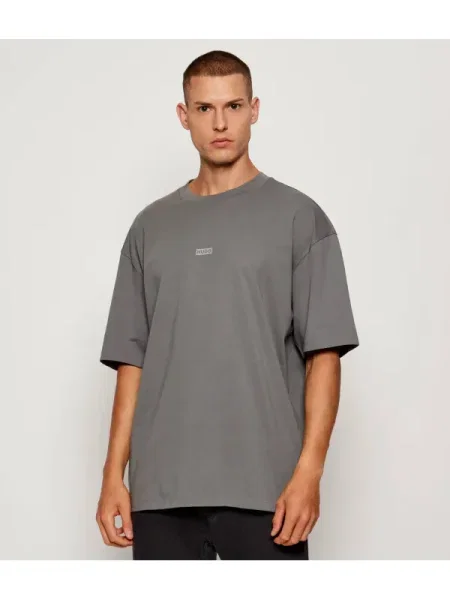 Hugo Blue Tricou Nalono | Relaxed fit gri