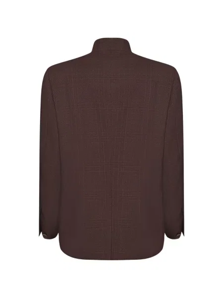 Карирано с яка яке Lardini кафяво