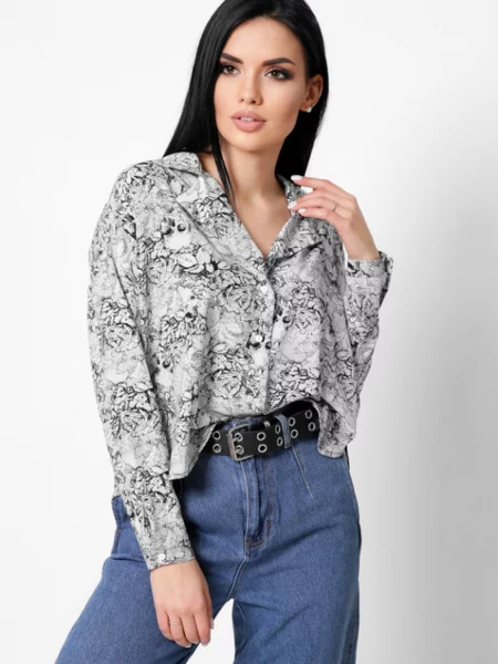 CARICA ­ Блуза с длинным рукавом сіра