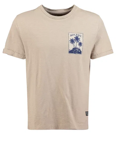 Key Largo Tricou KLHero nisipiu / bleumarin