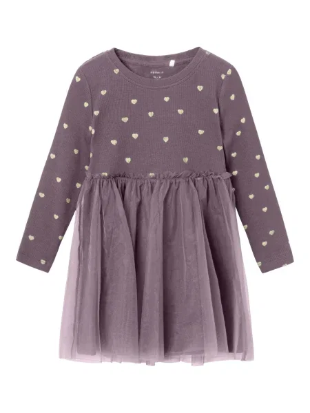 NAME IT Rochie NMFNadja pastel / mov mură galben
