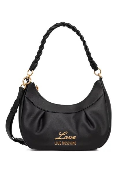 Torbica Love Moschino upletena crna