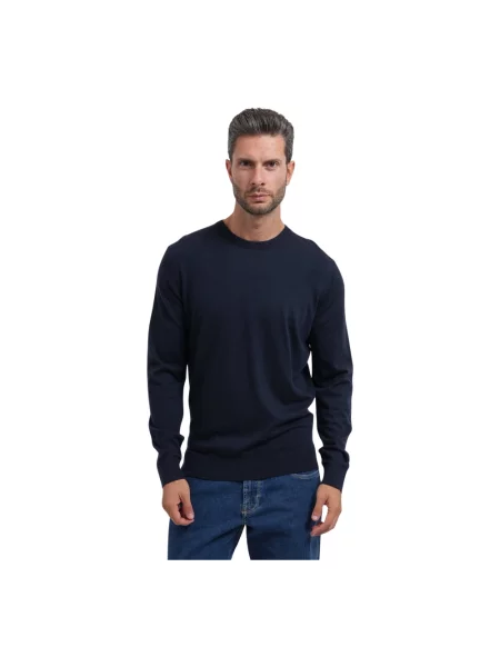 Guess sweter z dodatkiem wełny NARCISO niebieski