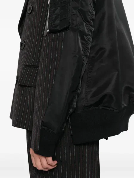 Geacă Sacai cu dungi negru