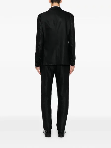 Costum Tagliatore cu două rânduri de nasturi negru