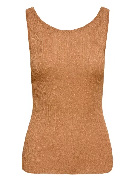 Top Only fără mâneci maro