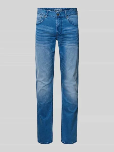 Jeansy o kroju straight fit model NIGHTFLIGHT' Pme Legend granatowe