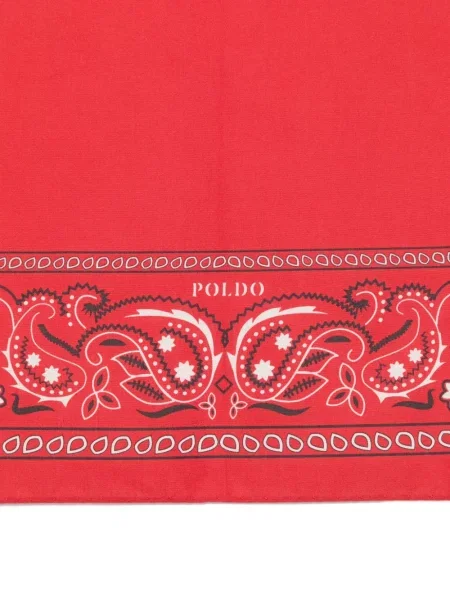 Κασκόλ Poldo Dog Couture με σχέδιο paisley κόκκινο