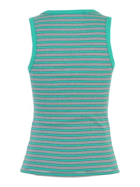 Gap Petite Top tyrkysová / čierna biela
