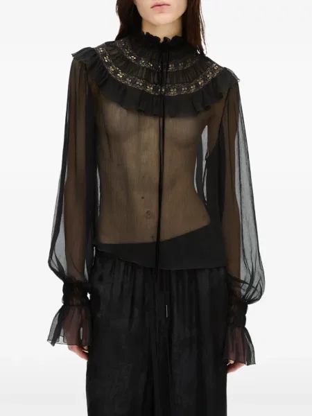 Gulerat bluză Ann Demeulemeester negru