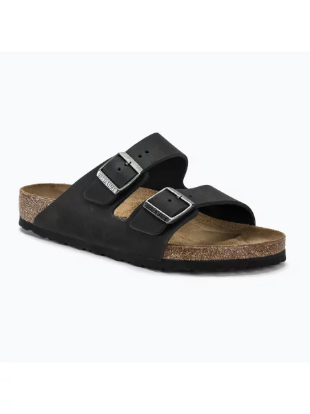 Klapki BIRKENSTOCK Arizona LEOI Regular black czarne