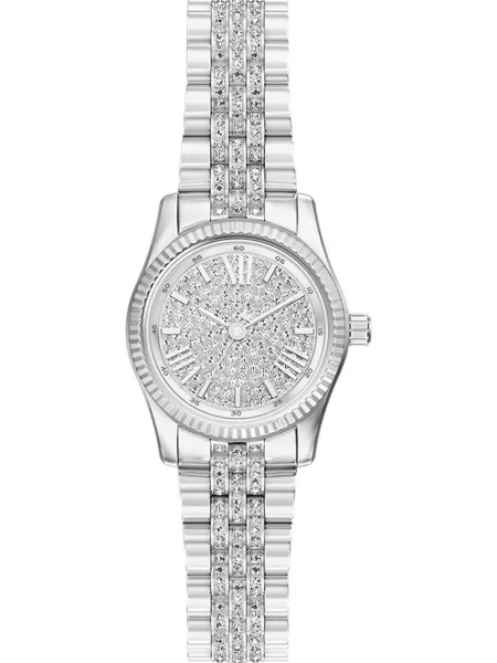 MICHAEL Michael Kors Ceas analogic LEXINGTON argintiu / transparent