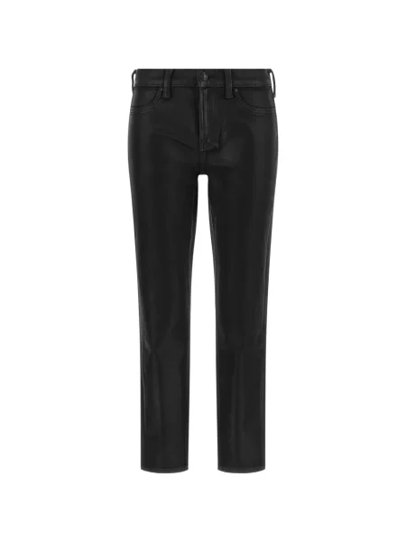 Blugi 7 For All Mankind din piele negru