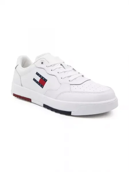 Sneakerși Tommy Jeans din piele negru