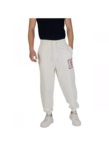 Tommy Jeans Melegítő alsó Towel Patch Ekru fehér