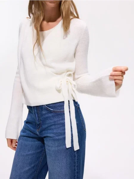 Reserved Cardigan cu amestec de lână nude