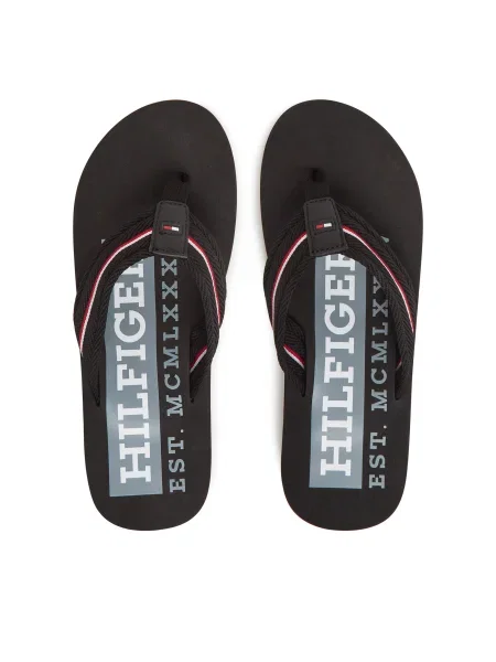 Джапанки Tommy Hilfiger CORPORATE HILFIGER BEACH SANDAL черно