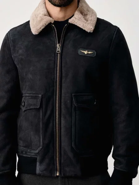 Кожаная куртка Aeronautica Militare
