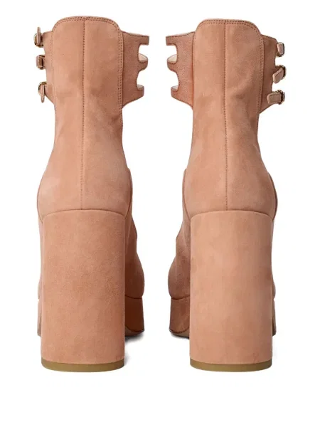 Pantofi cu toc Chloé din piele roz