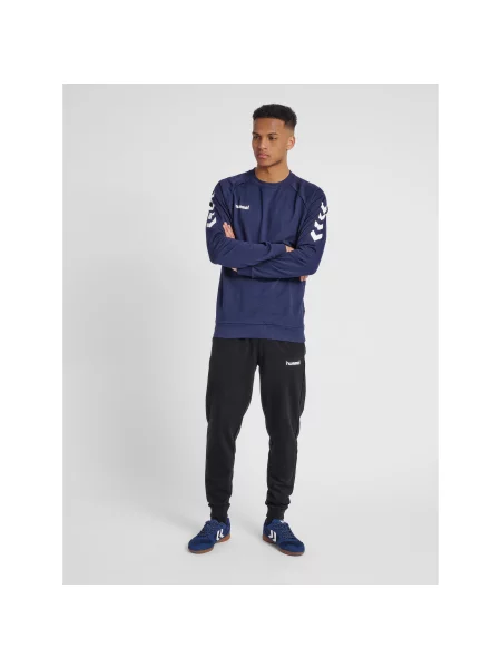 Bluza do piłki ręcznej Hummel Go Cotton Sweatshirt niebieska