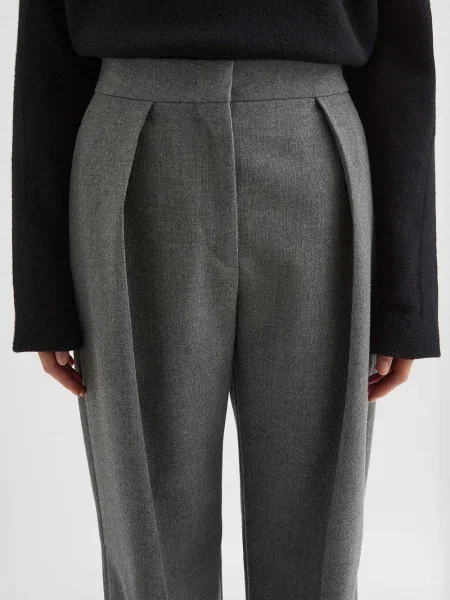 Pantaloni Jil Sander plisate gri