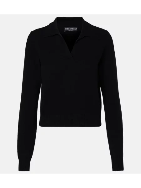 Pulover Dolce&gabbana din cașmir negru