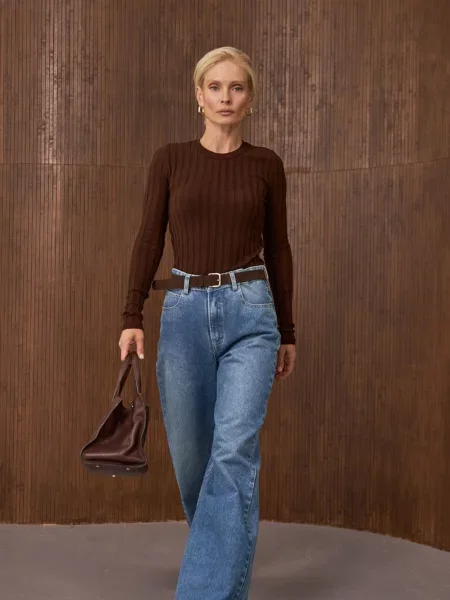 Джемпер TrikoBakh вовна/поліестер коричневий