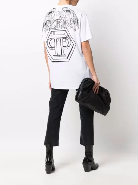 Tričko Philipp Plein s potiskem bílé