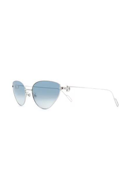 Γυαλιά ηλίου cat eye Cartier Eyewear ασημί
