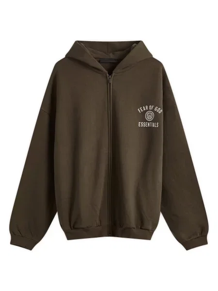 Bluza z kapturem Fear Of God Essentials brązowa