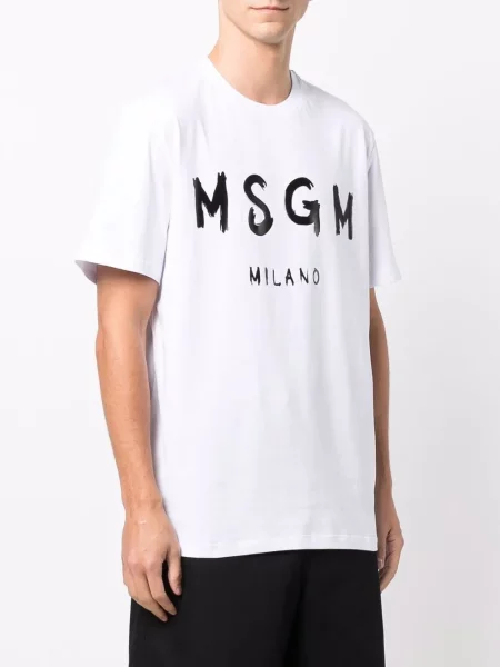 Tričko Msgm s potiskem bílé