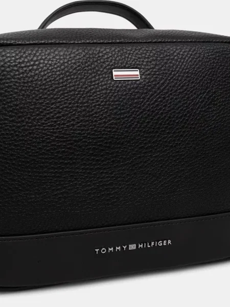 Pungă cosmetică Tommy Hilfiger din piele negru
