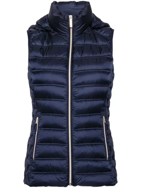 Vestă din puf Michael Michael Kors cu glugă alb