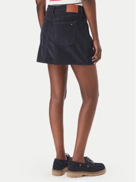 Tommy Jeans Mini sijonas Tamsiai mėlyna
