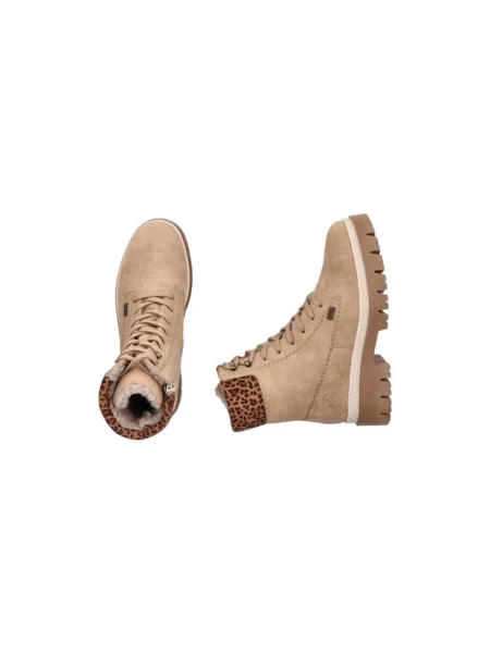 Rieker Botine maro / maro deschis / negru bej