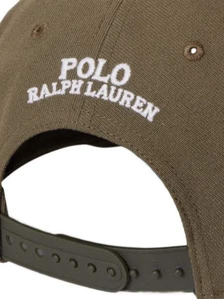 Μικρός κασκέτο Polo Ralph Lauren με χαμηλή μέση υφαίνω διαγωνίως πράσινο