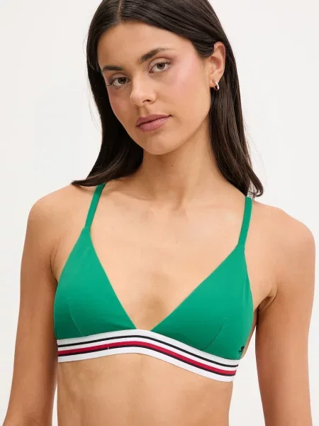Tommy Hilfiger plavková podprsenka zelená