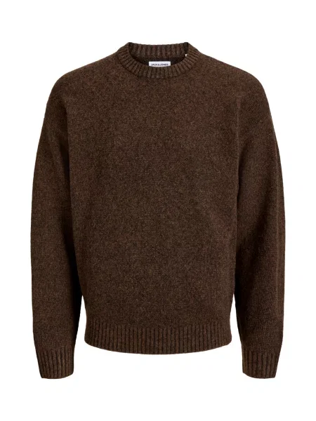Jack & Jones Junior Pulover JJESoho Ollie închis maro