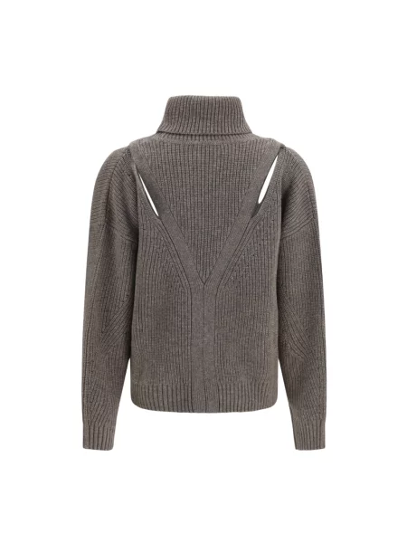 Sweter z golfem Parosh szary