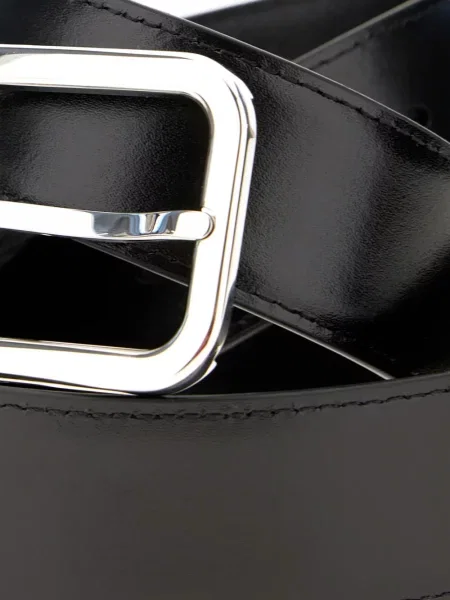 Cu centură reversibil curea Montblanc din piele negru