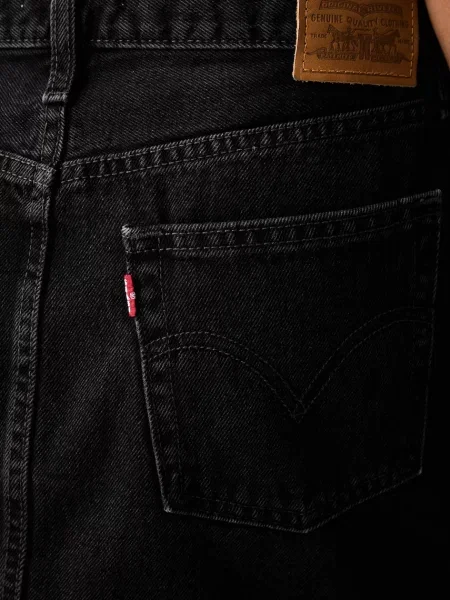 Levi's пола от деним черно