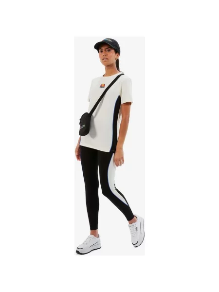 Ellesse Secur długie rajstopy czarno-białe 8 białe