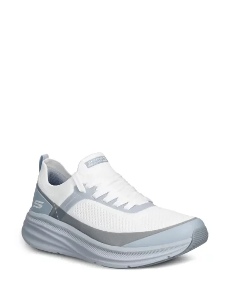 Sneakerși Skechers tricotate alb